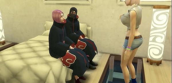 trendsakatsuki porn Cap 6 Kakuzu habla con sakura y konan para logra hacer un trio terminan follando con sus dos amigas como a ellas le gusta les mucho la leche